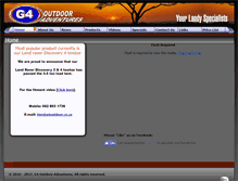 Tablet Screenshot of g4outdoor.co.za